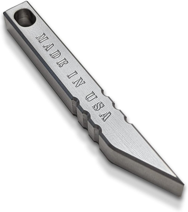 Milspin Store Rhino Bar EDC Stainless Steel Mini Pry Bar Multi tool Keychain with Screw Driver, Box Opener and Minimalist Tool Features, Made in The USA - Image 4